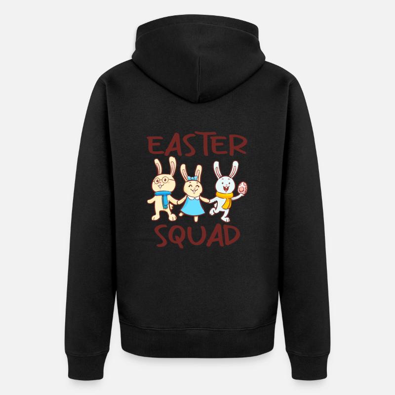 Easter Squad Egg Hunt - Unisex Premium Bio Zip Hoodie - Schwarz