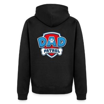 Paw Patrol Dad Patrol Father - Unisex Premium Organic Zip Hoodie - black - Back - Nico (187cm)