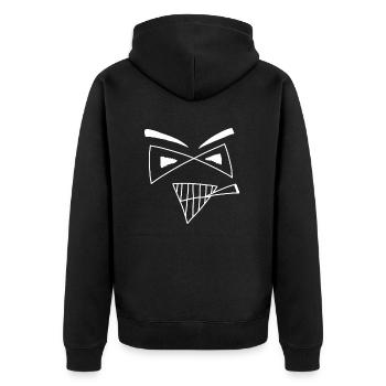 Chill' mal Bro white - Weska Face Collection - Veste à capuche bio Premium Unisexe - noir - Dos - Nico (187cm)