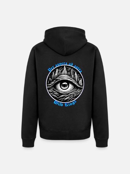 Per aspera ad astra. - Veste à capuche bio Premium Unisexe - noir