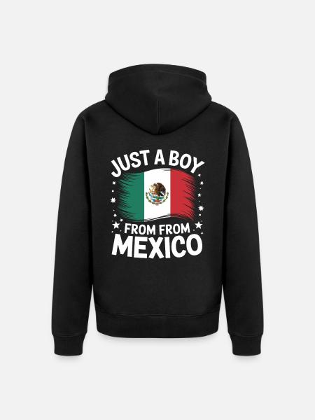 Mexico Mexico Mexican Spanish - Unisex Premium Organic Zip Hoodie - black