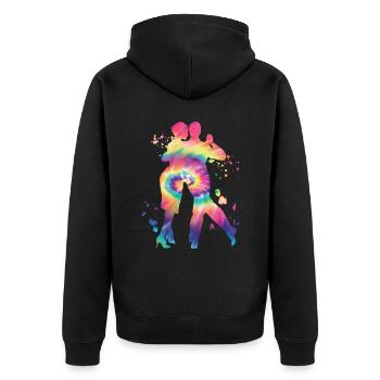 Tango Argentin Danse Milonga Vals - Veste à capuche bio Premium Unisexe - noir - Dos - Nico (187cm)