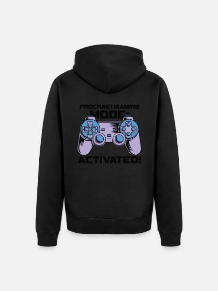 Gamer Procrastimode de jeu activé - Veste à capuche bio Premium Unisexe - 