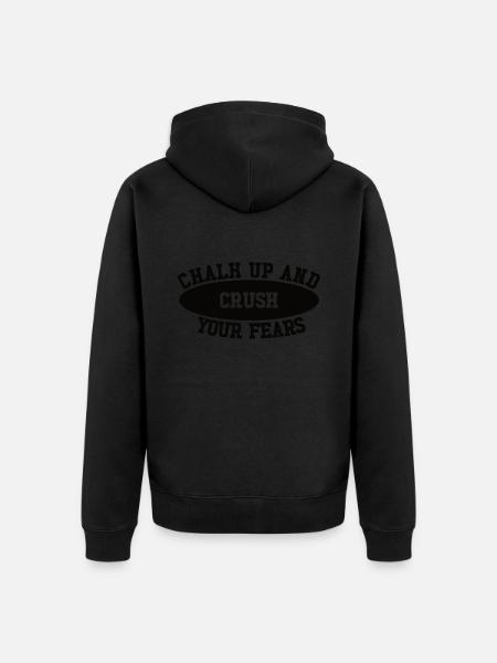 Bouldering Chalk Up Boulderer - Unisex Premium Organic Zip Hoodie -