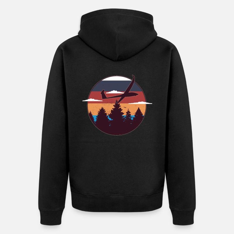 Rc-flugzeug Segelflugzeug Modellflugzeug Pilot - Unisex Premium Bio Zip Hoodie - undefined