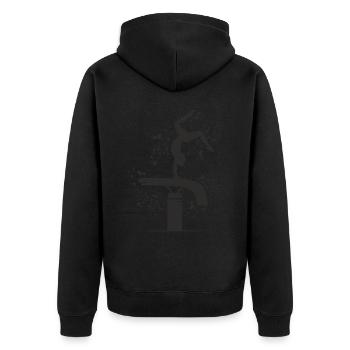 Gymnastique artistique Gymnastique artistique Saut d’obstacles à cheval Table de saut - Veste à capuche bio Premium Unisexe - noir - Dos - Nico (187cm)