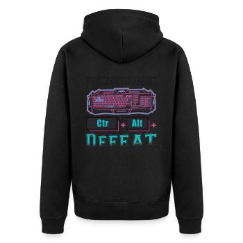 Gamer Procrastigaming CTR Alt Defeat Gaming - Veste à capuche bio Premium Unisexe - noir - Dos - Nico (187cm)