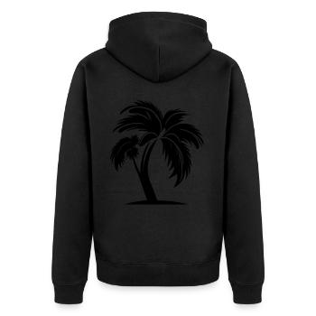 Symbole de Palm Island - Veste à capuche bio Premium Unisexe - noir - Dos - Nico (187cm)