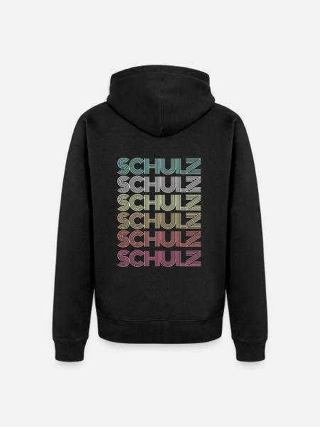 Schulz Surname Family Group Team - Unisex Premium Organic Zip Hoodie - black