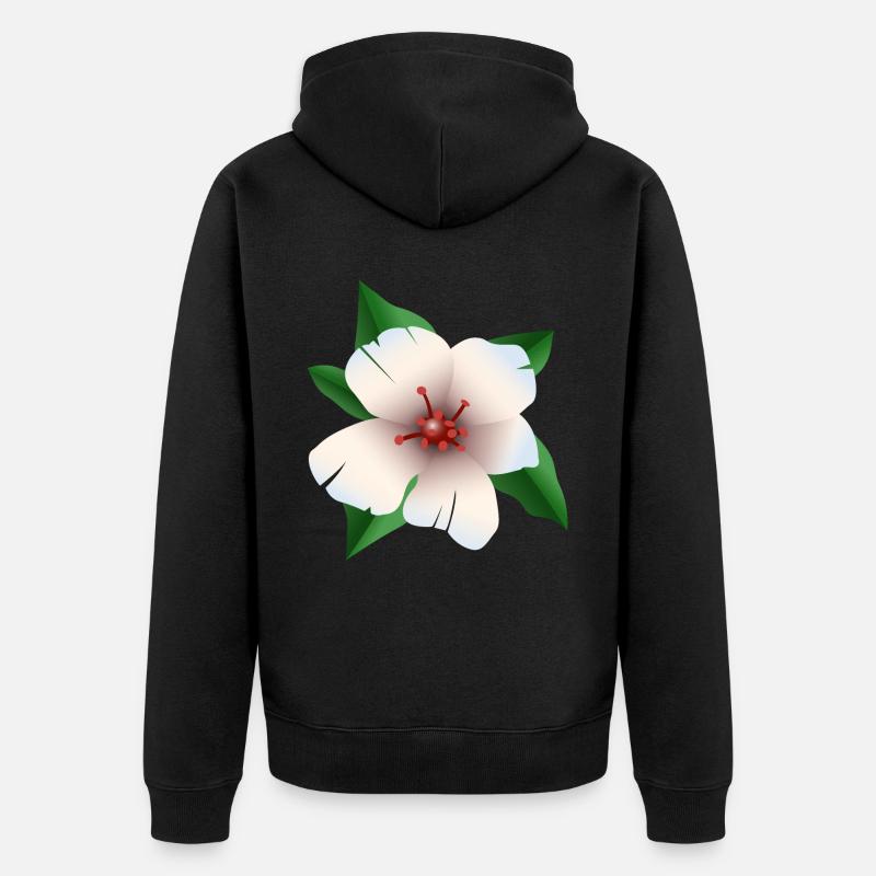 Hibiscus - Fleur d’hibiscus - Veste à capuche bio Premium Unisexe - noir
