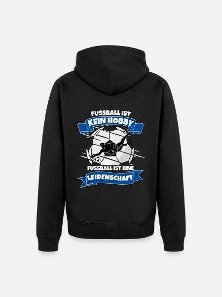 Fußball Torwart - Unisex Premium Bio Zip Hoodie - Schwarz