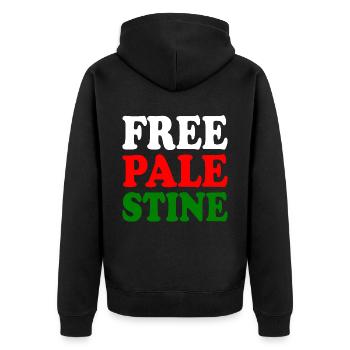 Free palestine - Veste à capuche bio Premium Unisexe - noir - Dos - Nico (187cm)