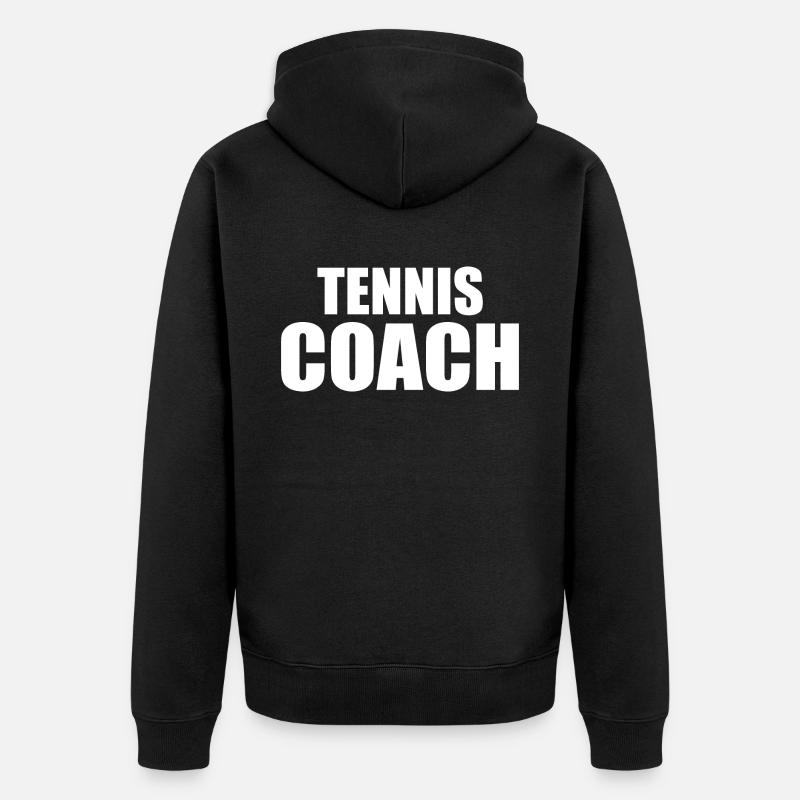 Tennis coach - Veste à capuche bio Premium Unisexe - noir