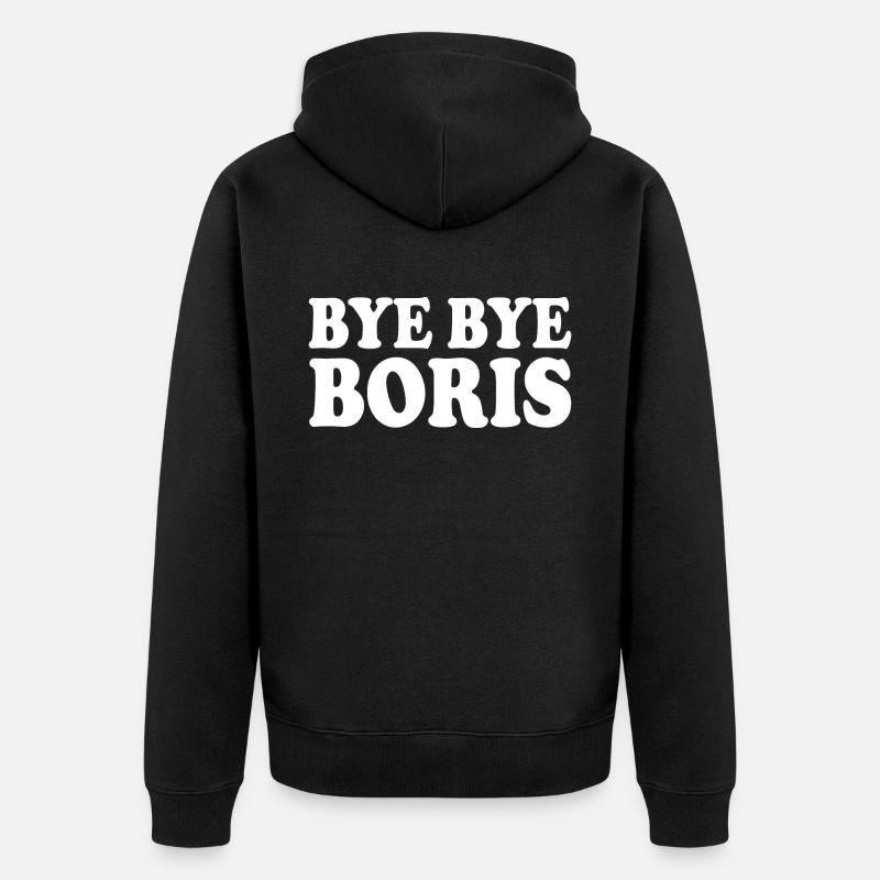 Bye bye boris - Veste à capuche bio Premium Unisexe - noir