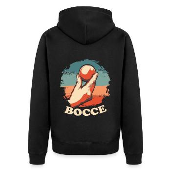 Bocce Legend Citation Bocce Ball avec Jack Bocci - Veste à capuche bio Premium Unisexe - noir - Dos - Nico (187cm)