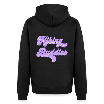 Hiking Buddies Hiking Clothing Outdoor Camping - Unisex Premium Organic Zip Hoodie - black - Back - Nico (187cm)