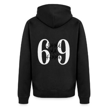 J'AIME MA FEMME - Veste à capuche bio Premium Unisexe - noir - Dos - Nico (187cm)