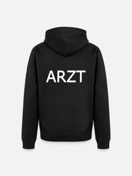 Arzt - Unisex Premium Bio Zip Hoodie - Schwarz