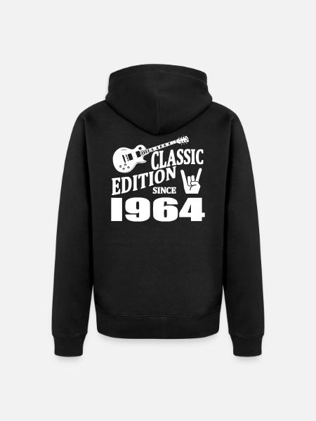 Edition classique depuis 1964 - Veste à capuche bio Premium Unisexe - noir