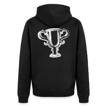 Vainqueur - Coupe - Trophée - Veste à capuche bio Premium Unisexe - noir - Dos - Nico (187cm)