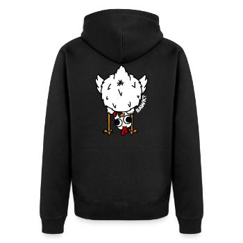 Bawk? - Veste à capuche bio Premium Unisexe - noir - Dos - Nico (187cm)