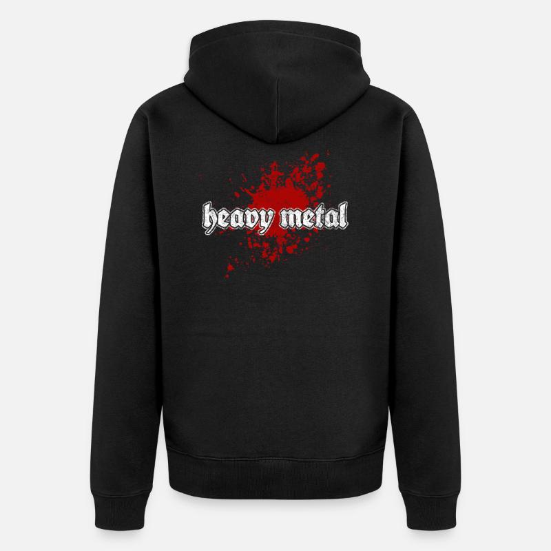 Heavy Metal - Veste à capuche bio Premium Unisexe - noir