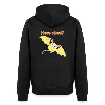 Conception de T-shirt Jerboa mignon, intelligent et drôle - Veste à capuche bio Premium Unisexe - noir - Dos - Nico (187cm)