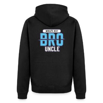 Meilleur oncle au monde - Veste à capuche bio Premium Unisexe - noir - Dos - Nico (187cm)