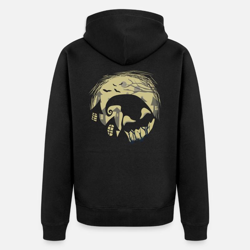 Esprit d'halloween - Veste à capuche bio Premium Unisexe - noir