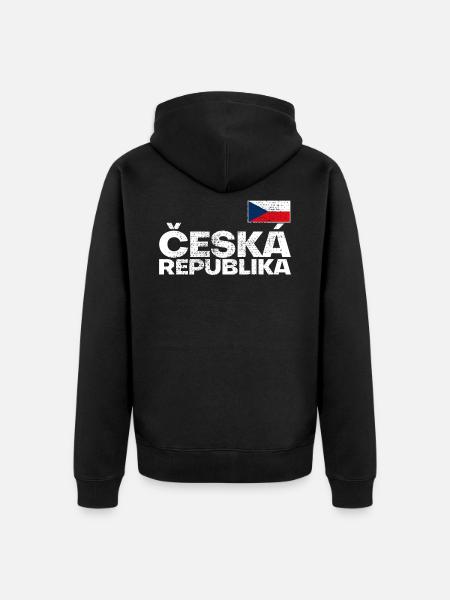 Czech Republic - Unisex Premium Organic Zip Hoodie - black