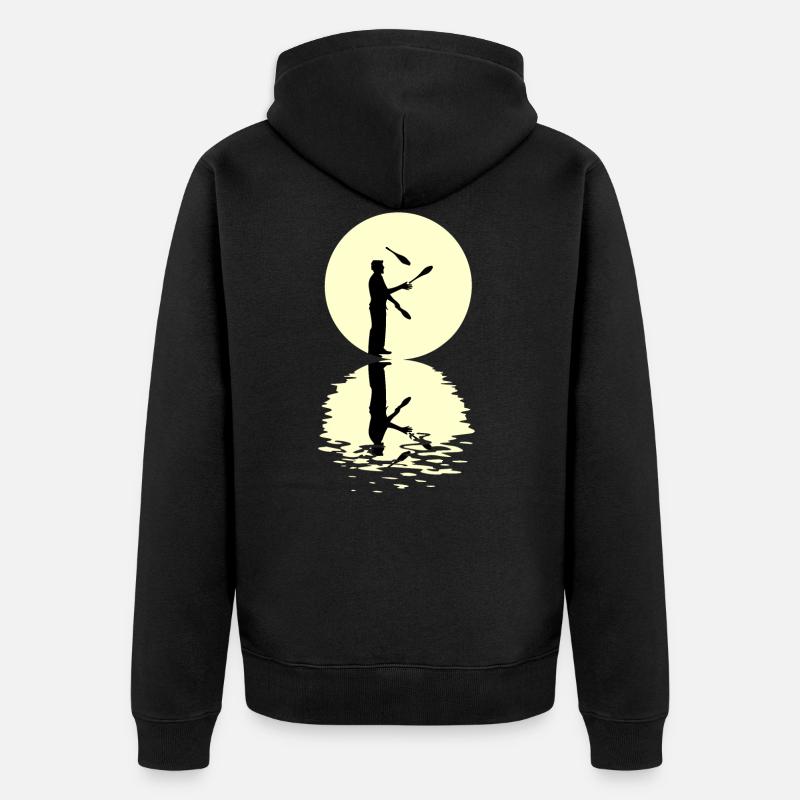 Moon Juggling Thé - Veste à capuche bio Premium Unisexe - noir