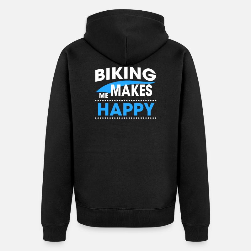 BIKING - Veste à capuche bio Premium Unisexe - noir