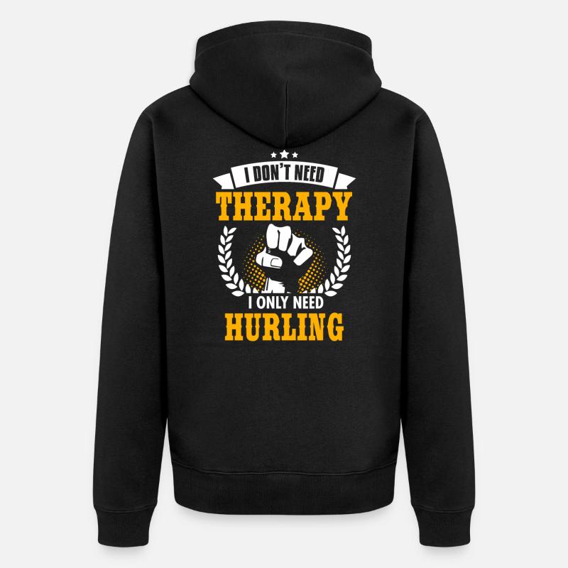 Hurling - Veste à capuche bio Premium Unisexe - noir