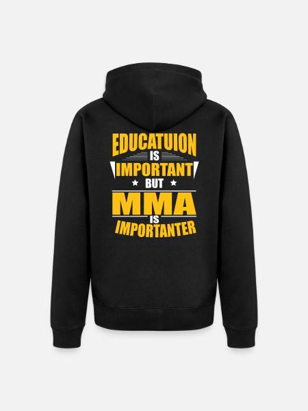 MMA EST IMPORTANTER - Veste à capuche bio Premium Unisexe - noir