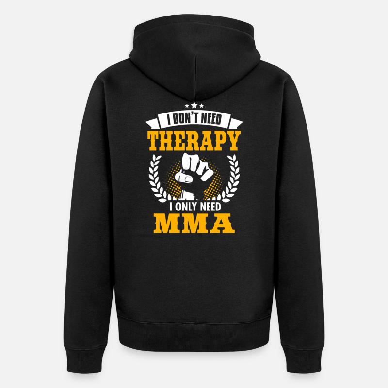 Mma - Veste à capuche bio Premium Unisexe - noir