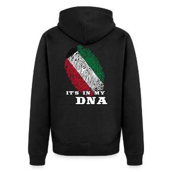 Koweït - It’S In My Dna - Veste à capuche bio Premium Unisexe - noir - Dos - Nico (187cm)