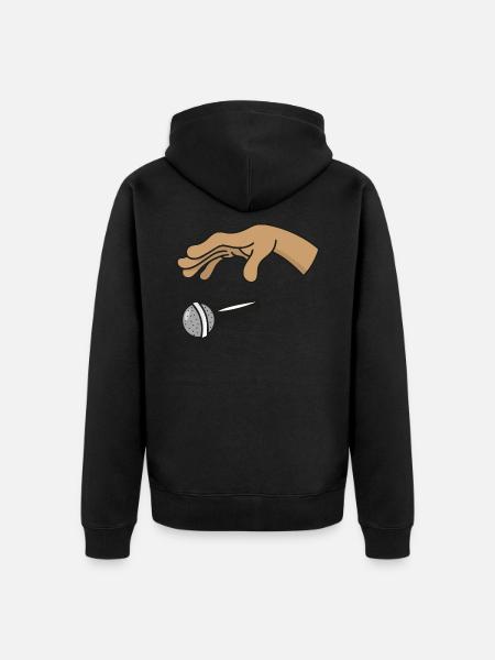 Mic Drop - Unisex Premium Bio Zip Hoodie - Schwarz