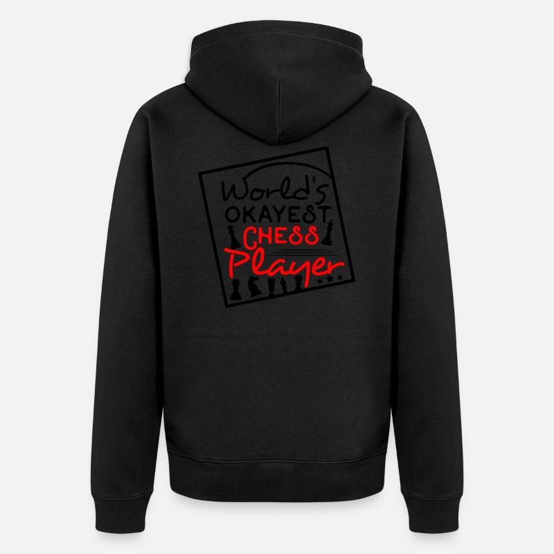 Joueur d'échecs professionnel - Veste à capuche bio Premium Unisexe - noir