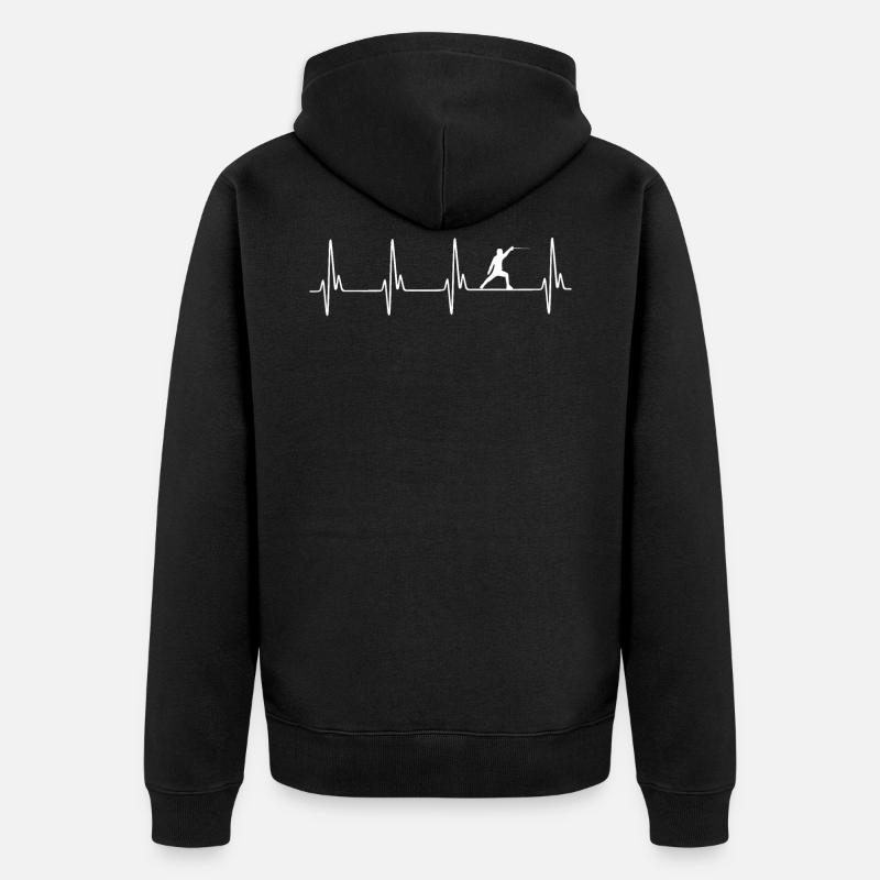 Escrime ECG - Veste à capuche bio Premium Unisexe - noir