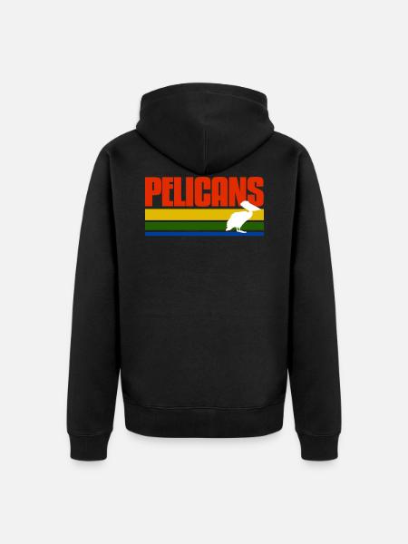 Pelicans Hipsters Shirt - Veste à capuche bio Premium Unisexe - noir