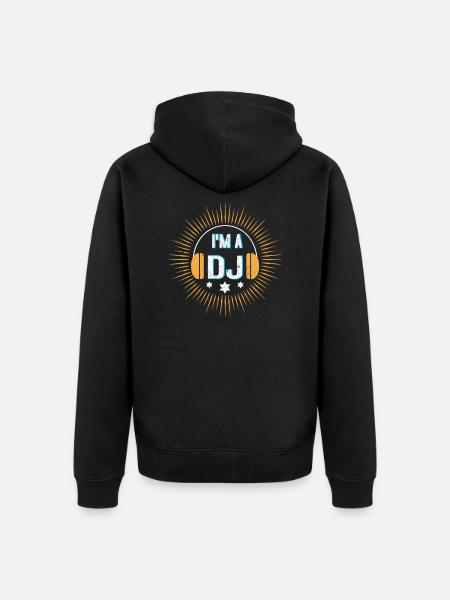 DJ - I'm a DJ - Unisex Premium Bio Zip Hoodie - Schwarz