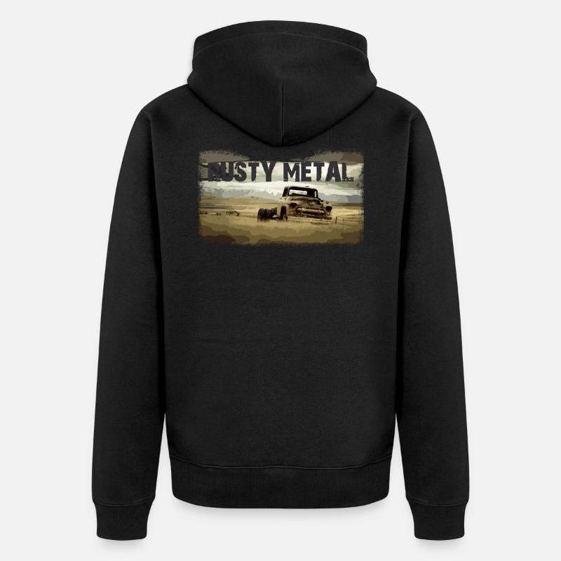 Rusty Truck - Unisex Premium Bio Zip Hoodie - undefined