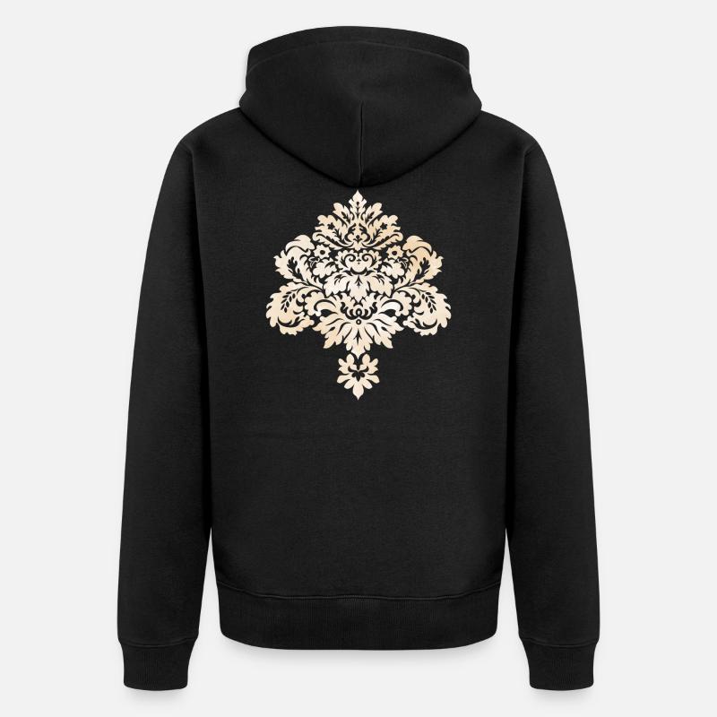 Muster - Unisex Premium Bio Zip Hoodie - Schwarz