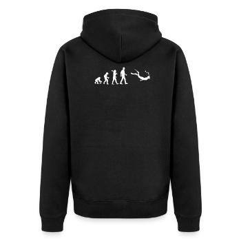 Plongée en apnée - Veste à capuche bio Premium Unisexe - noir - Dos - Nico (187cm)