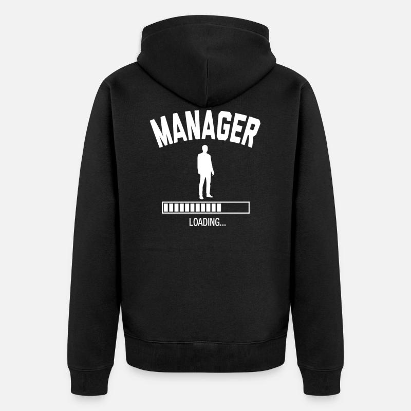 Future Manager - Unisex Premium Bio Zip Hoodie - Schwarz