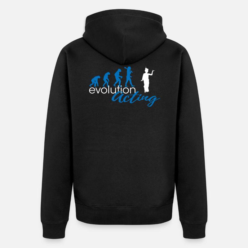 Évolution par intérim - Veste à capuche bio Premium Unisexe - noir