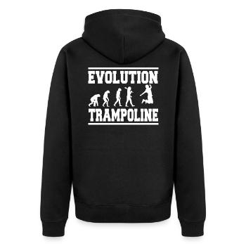 Evolution Trampoline - Veste à capuche bio Premium Unisexe - noir - Dos - Nico (187cm)