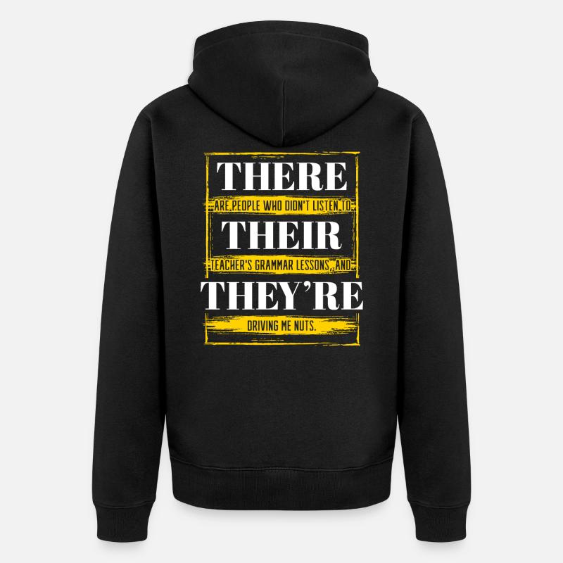 Il y a ils - Veste à capuche bio Premium Unisexe - noir