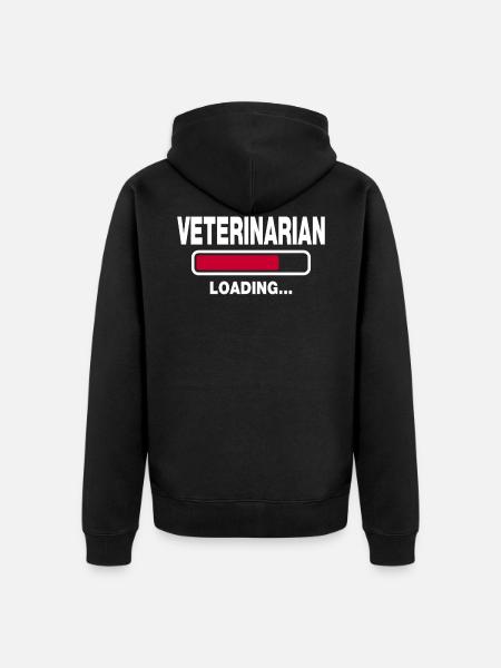 Veterinarian - Unisex Premium Organic Zip Hoodie - black