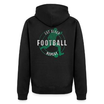 Football Football Soccer Idée cadeau - Veste à capuche bio Premium Unisexe - noir - Dos - Nico (187cm)